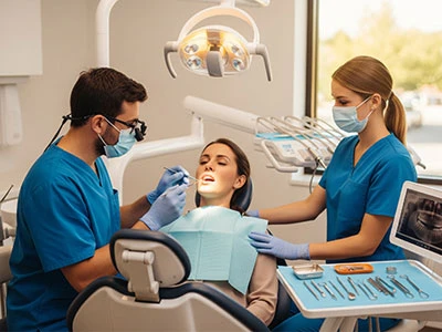 Extraction of the teeth